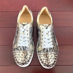 Christian Louboutin Vieira Spiked Flat Sneakers